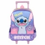 Mochila de Rodinhas Infantil - Disney Stitch - Ohana Violeta - Luxcel