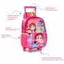 Mochila de Rodinhas Infantil - Maria Clara e JP - Rosa - Clio Style