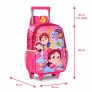 Mochila de Rodinhas Infantil - Maria Clara e JP - Rosa - Clio Style