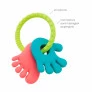 Mordedor de Silicone para Bebê - Mãozinha e Pezinho - Azul e Rosa - Buba