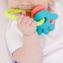 Mordedor de Silicone para Bebê - Mãozinha e Pezinho - Azul e Rosa - Buba
