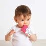 Mordedor Luvinha para Bebê - Ursinho Baby - Rosa - Buba