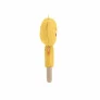 Mordedor para Bebê com Tecido - Bichinhos - Ursinho Tricotado - Amarelo - Fisher-Price