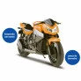Moto - Naked Motorcycle - 26 cm - Laranja - Roma