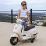 Moto Elétrica Infantil - Vespa GTS - 6v - Branca - Zippy Toys