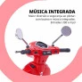 Moto Elétrica Infantil - Vespa GTS - 6v - Vermelha - Zippy Toys