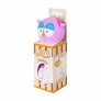 Naninha de Bebê com Prendedor - Corujinha - Rosa - Anjos Baby