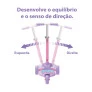 Patinete Infantil Skatenet Plus Slime - Rosa - Bandeirante