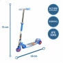 Patinete Infantil 3 Rodas - New Top - Corrida Divertida - Azul - DM Toys