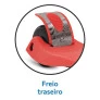 Patinete Infantil Ajustável - Skatenet Led - Vermelho - Bandeirante