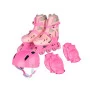 Patins Inline - Kit de Proteção - Ajustável - 30 a 33 - Rosa - Fenix