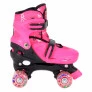 Patins Quad com Acessórios - Ajustável - 38 a 41 - G - Rosa - DM Radical