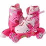 Patins Tri-Line/In-Line Ajustáveis com Acessórios - 26/29 - Rosa - Fênix