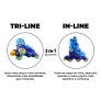 Patins Triline - 2-1 - Ajustável - 26 a 29 - Azul - Fenix