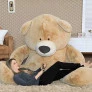 Pelúcia Gigante - 1,90m - Urso Fofuxo - Doce de Leite - W.U. Bichos de Pelúcia