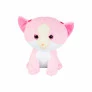 Pelúcia Infantil - 21 cm - Gatinha Cabeça - Rosa - Anjos Baby