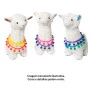 Pelúcia Infantil - 30 cm - Lhama - P - Branco- W.U. Bichos de Pelúcia