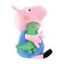 Pelúcia Infantil - 30 cm - Peppa Pig - George e seu Dinossauro - Sunny