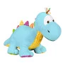 Pelúcia Infantil - 31 cm - Creck-Creck - Dinossauro Dino - Azul - Anjos Baby