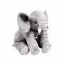 Pelúcia Infantil Almofada - 50 cm - Elefante Baby - M - Cinza - W.U. Bichos de Pelúcia