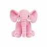 Pelúcia Infantil Almofada - 50 cm - Elefante Baby - M - Rosa - W.U. Bichos de Pelúcia
