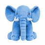 Pelúcia Infantil Almofada - 65 cm - Elefante Baby - G - Azul - W.U. Bichos de Pelúcia