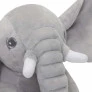 Pelúcia Infantil Almofada - 85 cm - Elefante Baby - G - Cinza - W.U. Bichos de Pelúcia