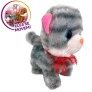 Pelúcia Interativa - PlayFull Pets - Anda e Mia - Gatinha Cinza - Toyng