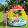 Piscina Infantil Inflável com Cobertura Solar - Cogumelo - 45 Litros - INTEX