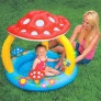 Piscina Infantil Inflável com Cobertura Solar - Cogumelo - 45 Litros - INTEX