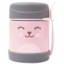 Potinho com Talher - Aço Inox - Térmico - 320ml - Gumy - Rosa - Buba