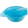 Pratinho Tigela - Bowl com Tampa e Colher - 300ml - Azul - Buba