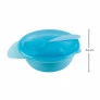 Pratinho Tigela - Bowl com Tampa e Colher - 300ml - Azul - Buba