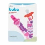 Prendedor de Chupeta Bebê - Corações - Rosa - Buba