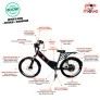 Bicicleta Elétrica - Street Plus PAM - 800w - Preta - Plug and Move