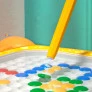 Quadro Desenho Magnético Infantil - Caranguejo Laranja - DM Toys