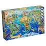 Quebra-Cabeça - 5000 Peças - Mapa-Múndi Turístico - Grow
