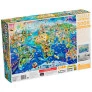 Quebra-Cabeça - 5000 Peças - Mapa-Múndi Turístico - Grow
