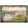 Quebra-Cabeça - Puzzle - 3000 peças - Varanda em Roma - Itália - Grow
