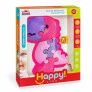 Quebra-Cabeça Didático 3D - 7 Peças - Happy - Dino - Rosa - Usual Brinquedos