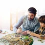 Quebra-Cabeça Redondo 500 Peças - Natureza Esplêndida - Onça Pintada - Pais e Filhos