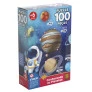 Quebra-Cabeça Infantil - 100 Peças - Conhecendo os Planetas - Grow