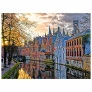 Quebra-Cabeça Duplo - Puzzle - 500 peças - Passeio Pela Europa - Bruges e Positano - Grow