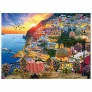 Quebra-Cabeça Duplo - Puzzle - 500 peças - Passeio Pela Europa - Bruges e Positano - Grow