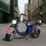 Scooter Elétrica - X12 1000w Lithium - UK Azul - Moto Chefe