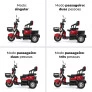 Triciclo Elétrico - Smart PAM - 800w Lithium - Vermelho - Plug and Move