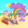 Tapete e Ginásio de Atividades com Piano Musical - Rosa - Zoop Toys