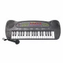 Teclado com Microfone Infantil - HS999 - Preto - DM Toys