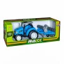 Trator Roda Livre - Maxx Trator - Arado - Azul - Usual Brinquedos