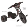Triciclo Infantil - Aro 14 - Preto - Bandeirante